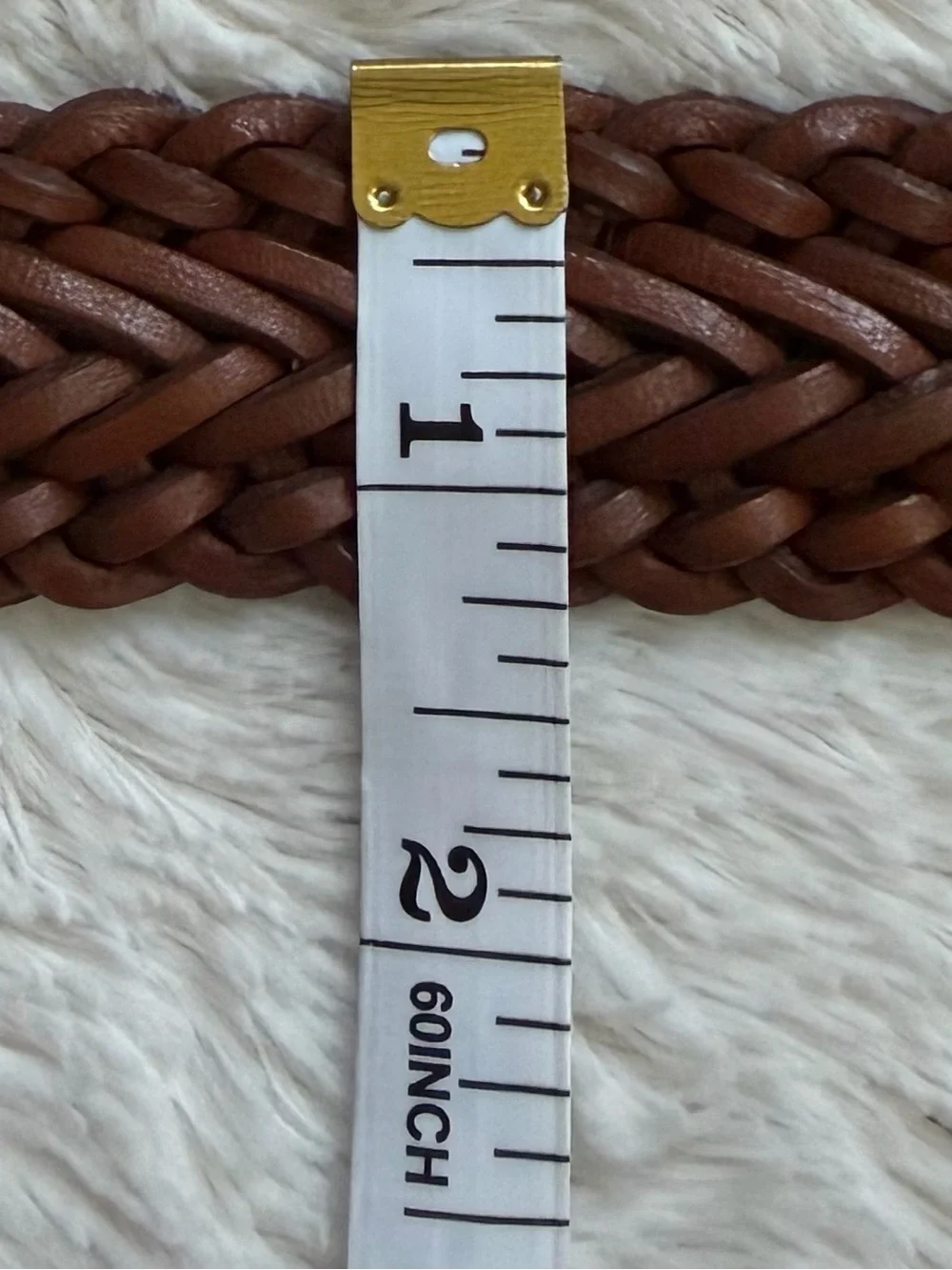 Buck Mason Braided Leather Belt 32 NWT